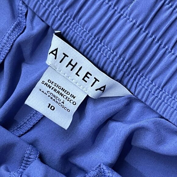 ATHLETA Arrival Pant Size 10 Purple NEW Active Cropped  Performance Workout - Picture 7 of 12